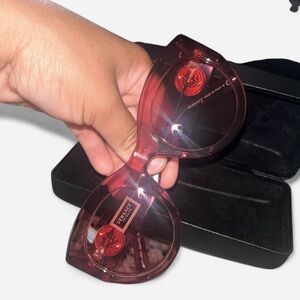 Limited Edition Purple Versace Sunglasses Black Case